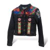 Denim Jacket Flores Etnicas - Derochic