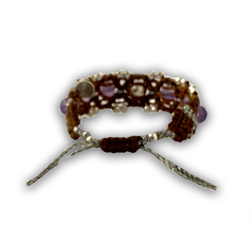 pulsera amatista doble - derochic